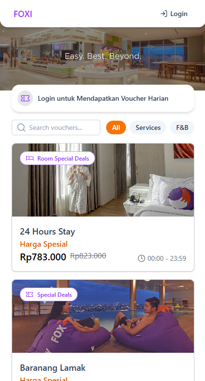FOXI Hotel Voucher preview 1
